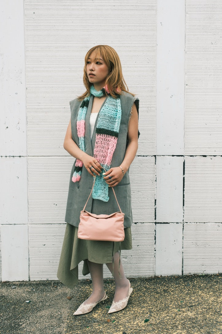 Mini Soft Shoulder Bag | Pink / Red / Black