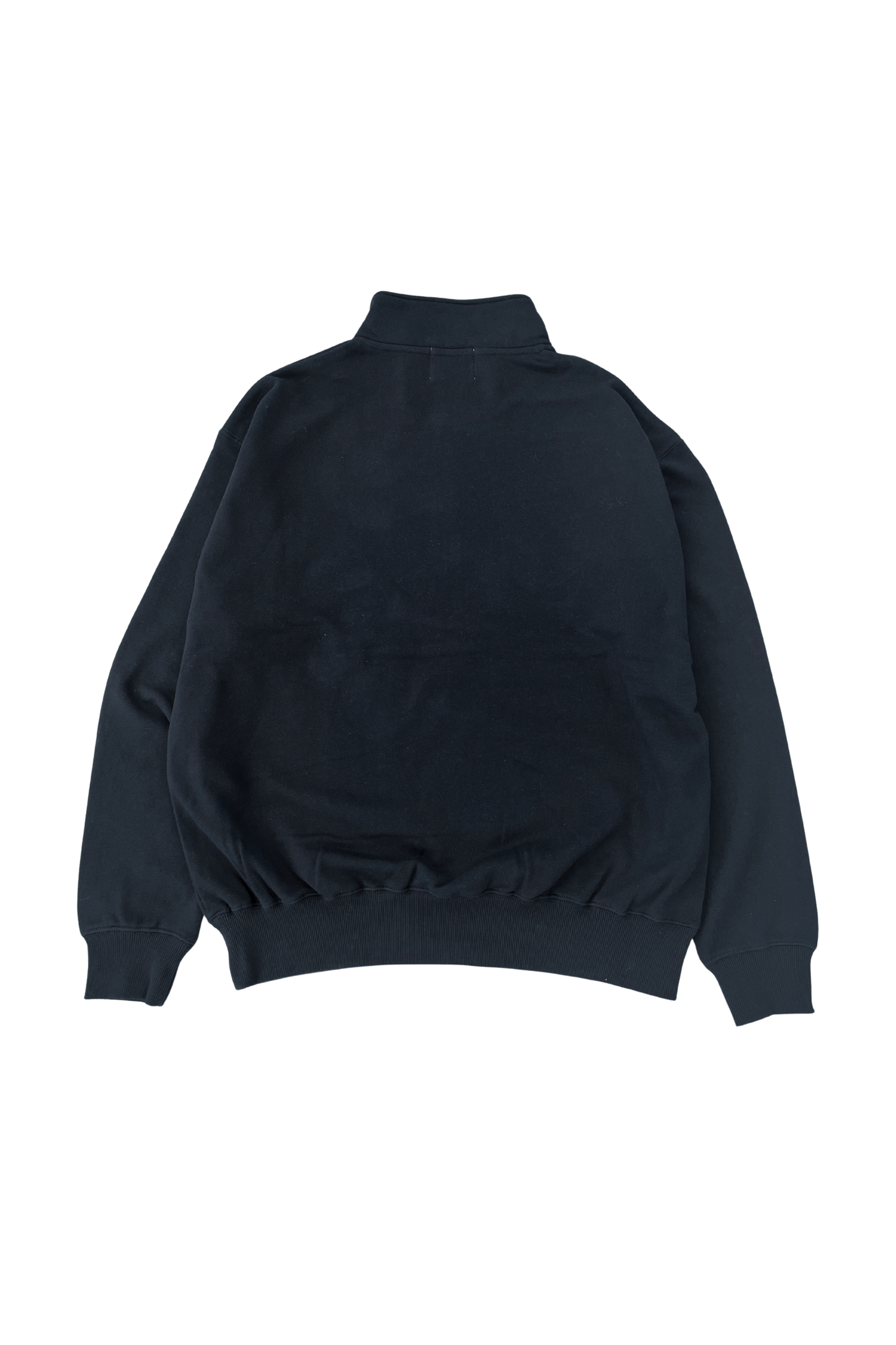 Half-Zip Pile Sweat | black × green (残りわずか)
