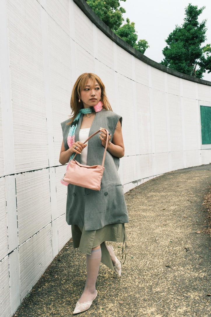 Mini Soft Shoulder Bag | Pink / Red / Black