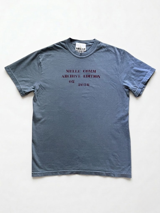 MELLE COMM 02 Short Sleeve Tee | Blue Jean