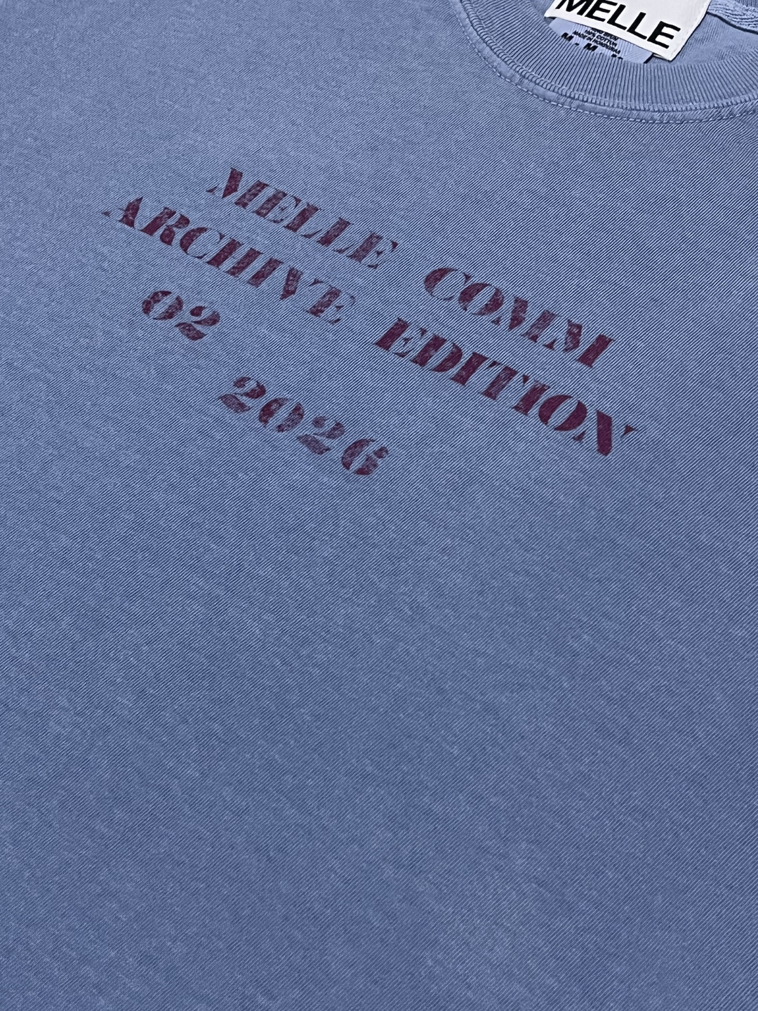 MELLE COMM 02 Short Sleeve Tee | Blue Jean