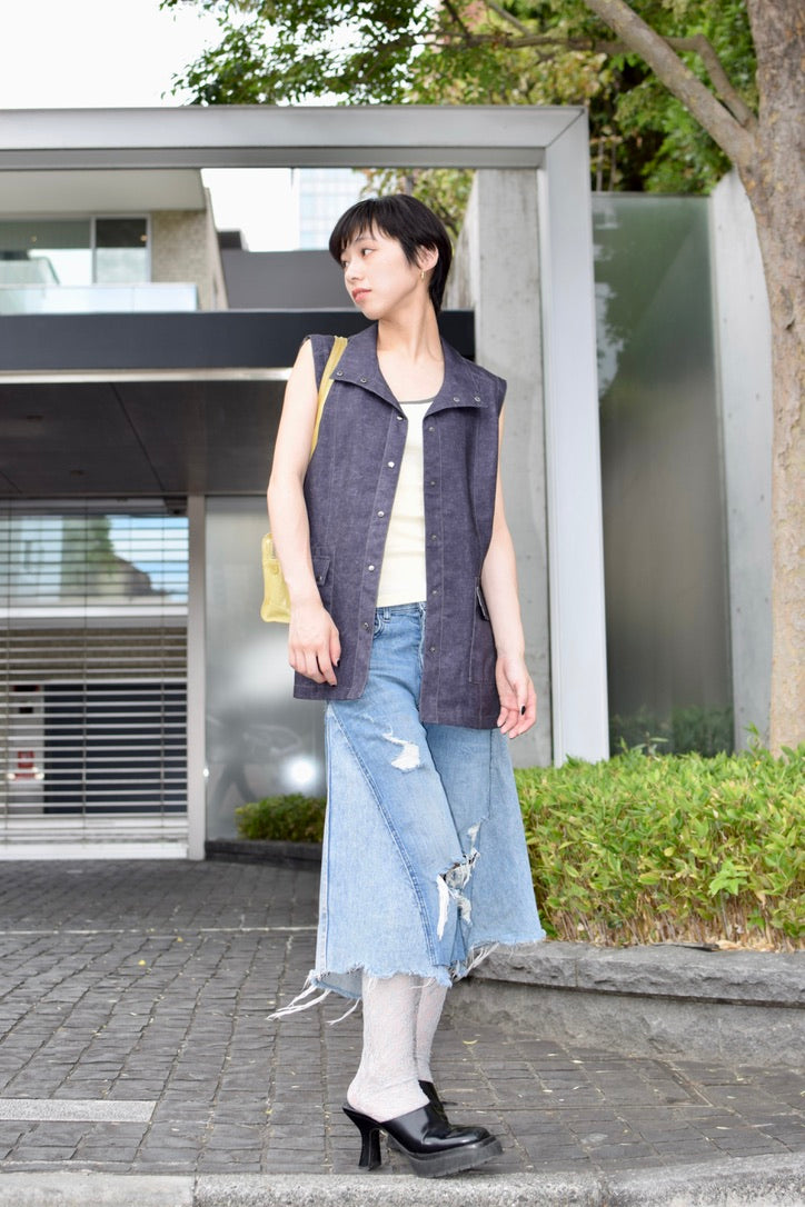 Upcycled Vintage Collection - knee flare pants