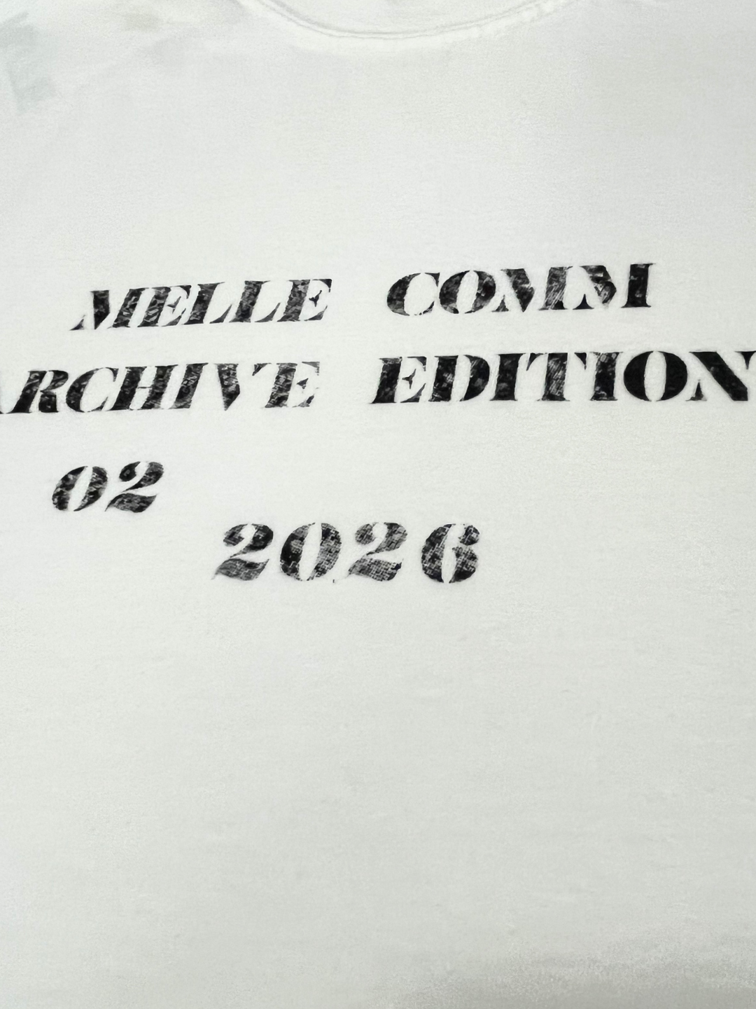 MELLE COMM 02 Short Sleeve Tee | Natural White