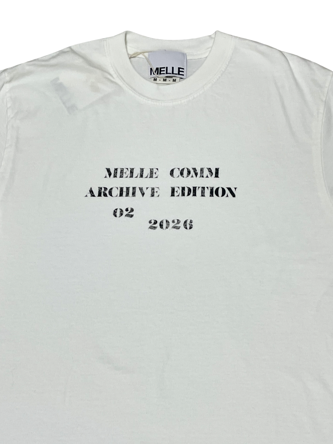 MELLE COMM 02 Short Sleeve Tee | Natural White