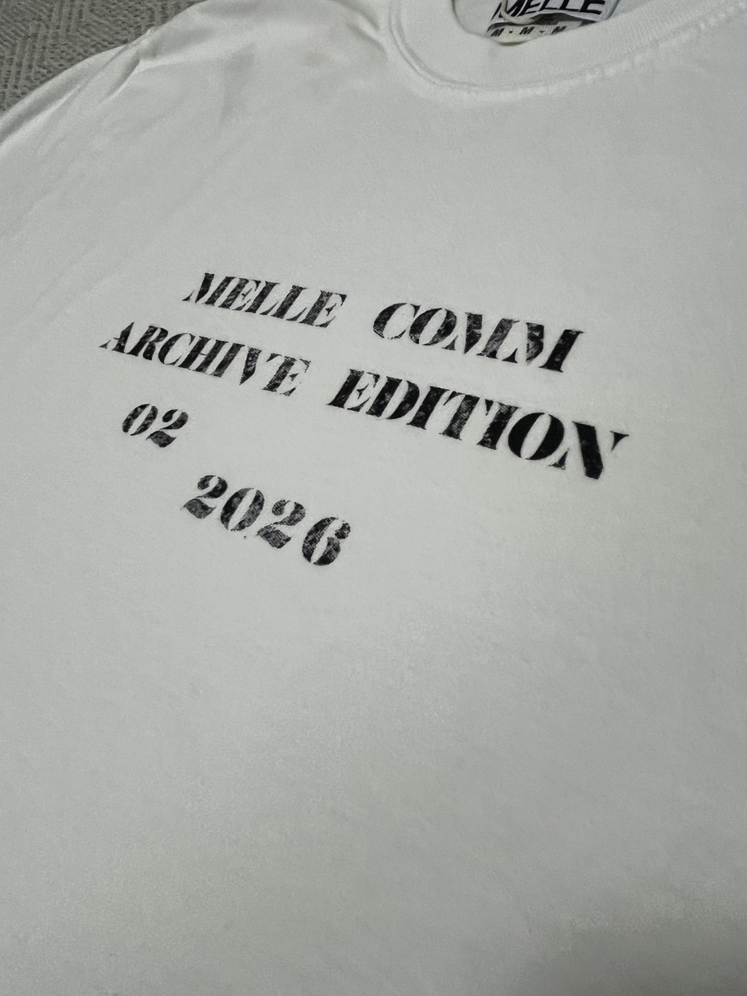 MELLE COMM 02 Short Sleeve Tee | Natural White