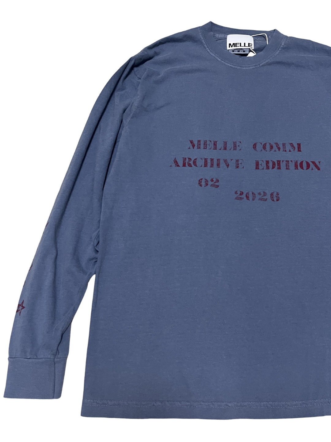 MELLE COMM 02 Long Sleeve Tee | Blue Jean