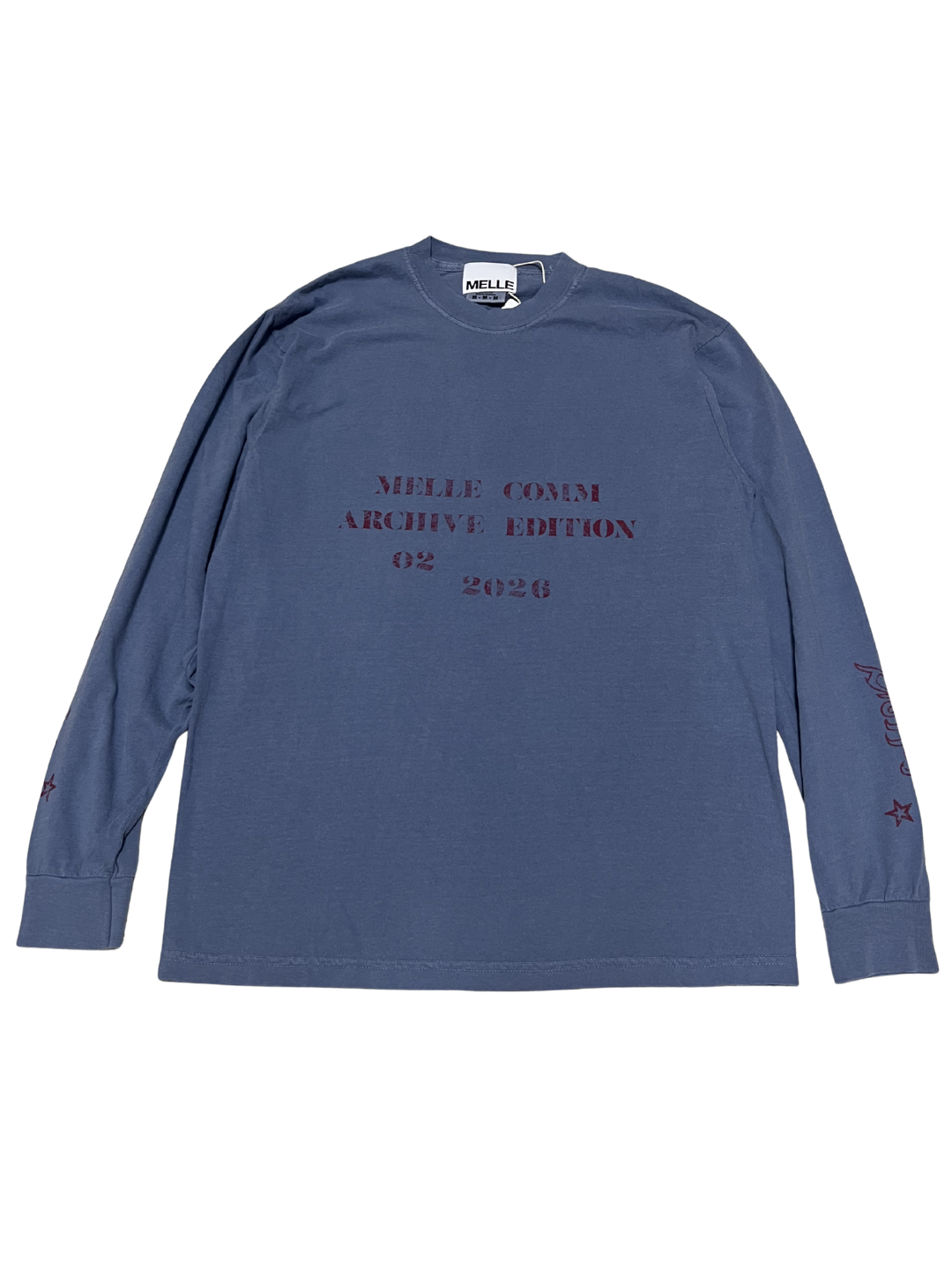 MELLE COMM 02 Long Sleeve Tee | Blue Jean
