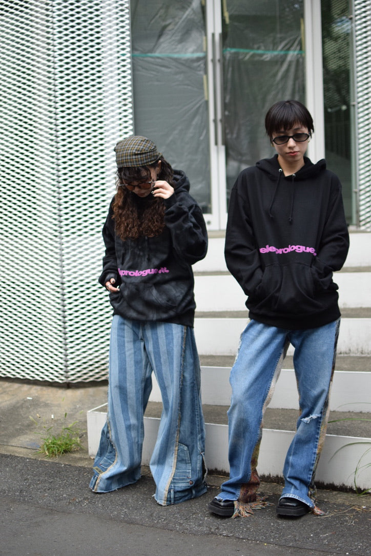 melleprologue Hoodie | black×burgundy