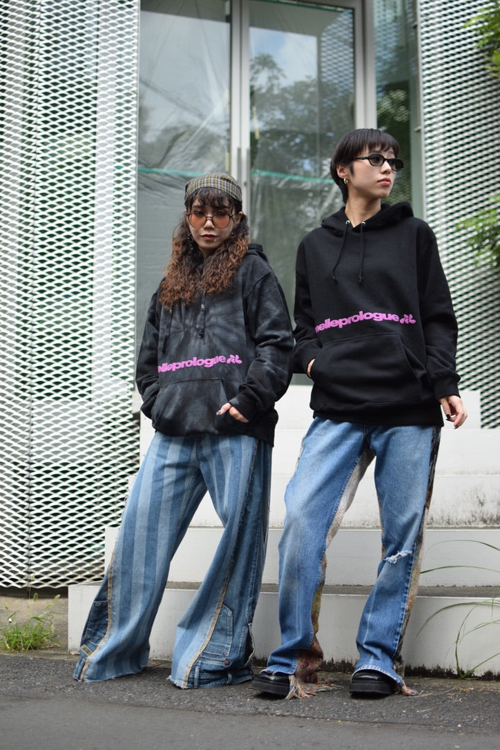 melleprologue Hoodie | green×light pink