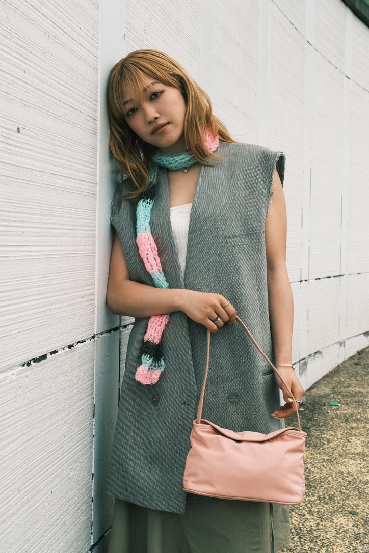 Mini Soft Shoulder Bag | Pink / Red / Black