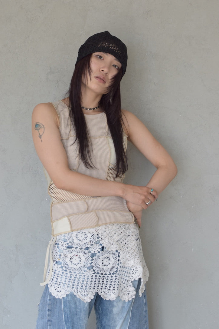 Upcycled Vintage Collection -Lace Wrap Skirt