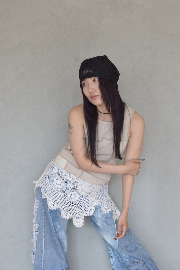 Upcycled Vintage Collection -Lace Wrap Skirt