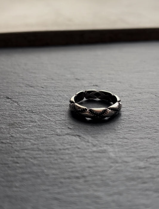 MELLE Ring 27 - "Weave" | Silver 925