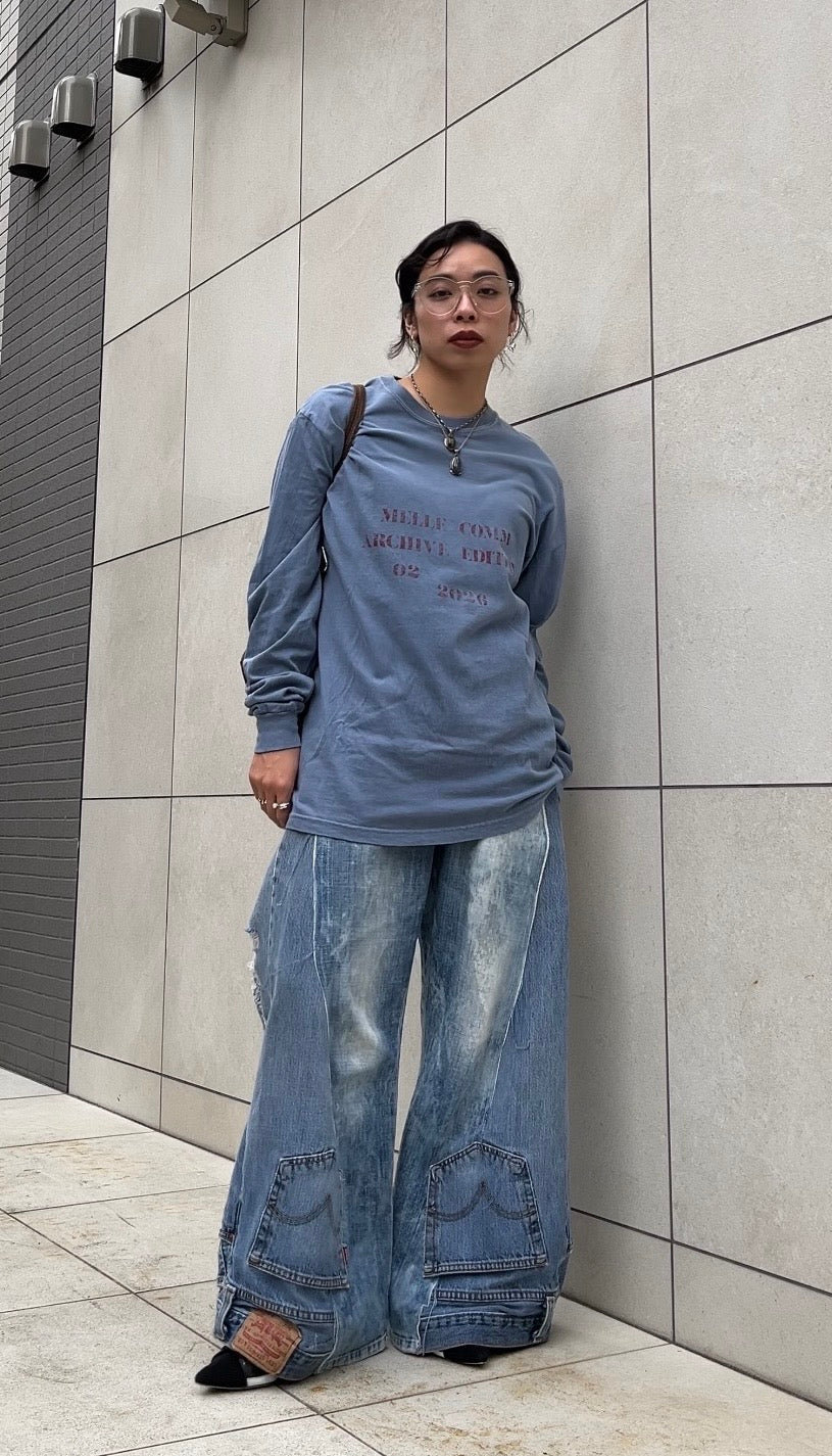 MELLE COMM 02 Long Sleeve Tee | Blue Jean