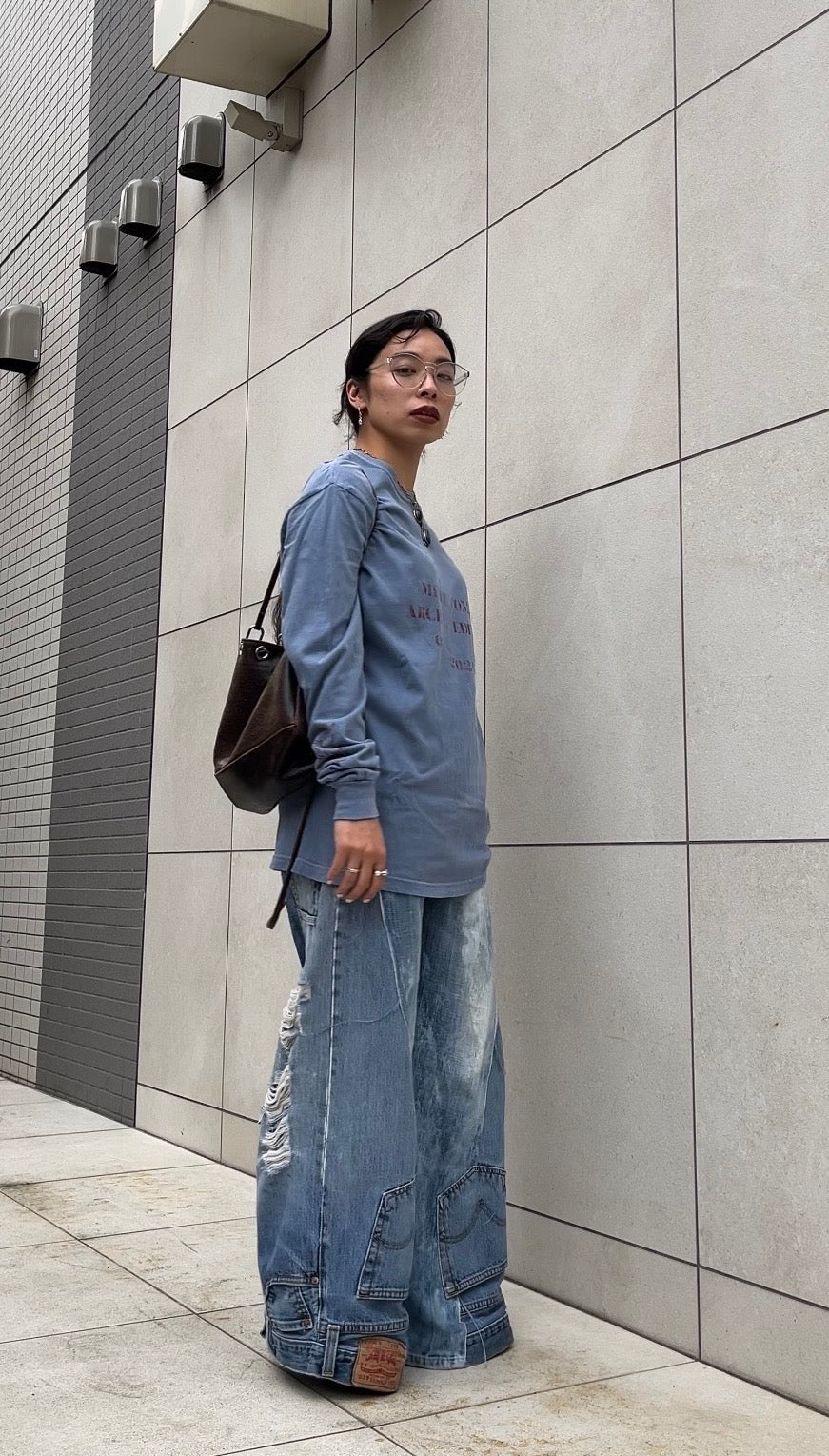 MELLE COMM 02 Long Sleeve Tee | Blue Jean