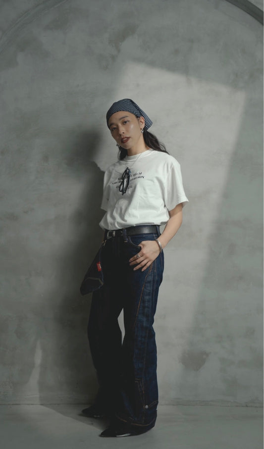 MELLE COMM 02 Short Sleeve Tee | Natural White