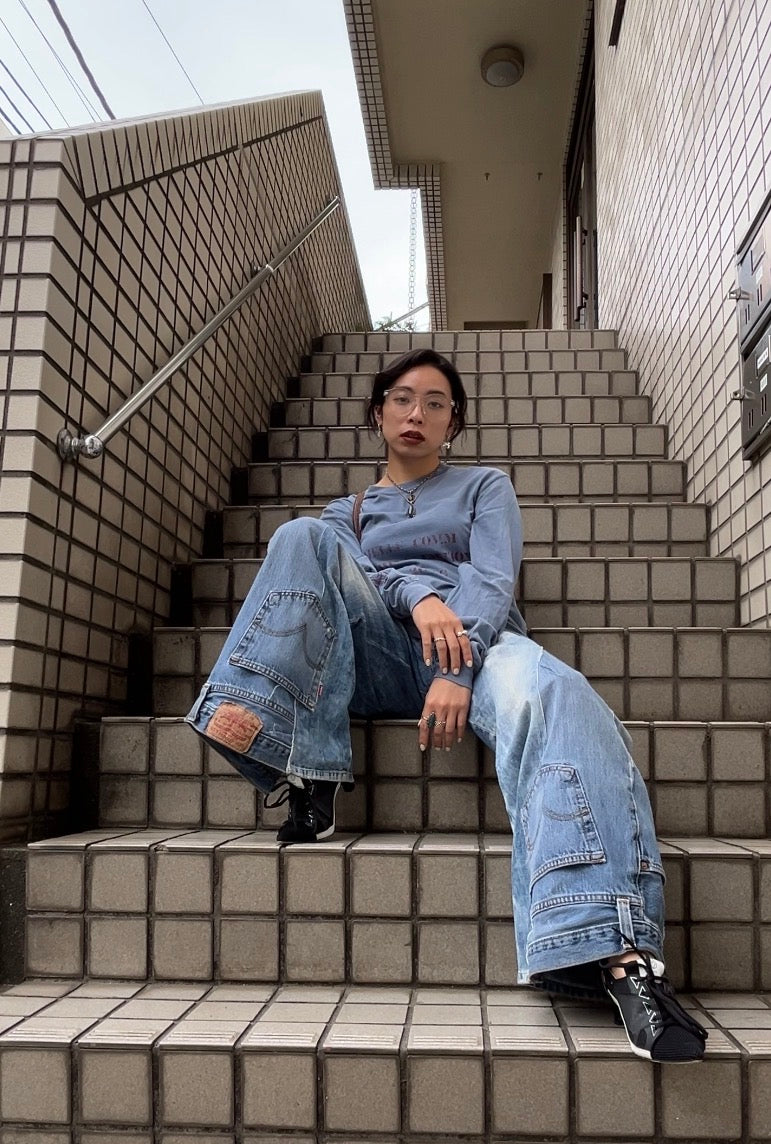 MELLE COMM 02 Long Sleeve Tee | Blue Jean
